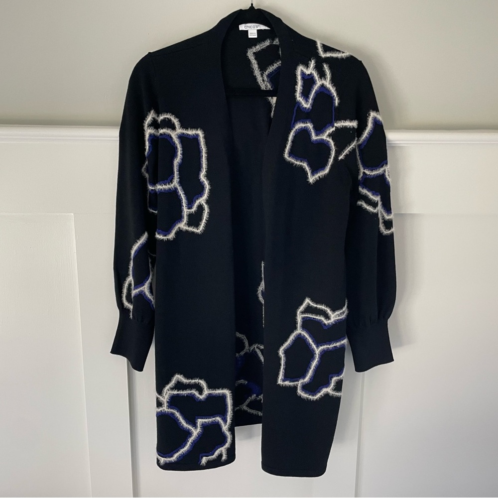 Unique Floral Eyelash Cardigan - Picture 6 of 15